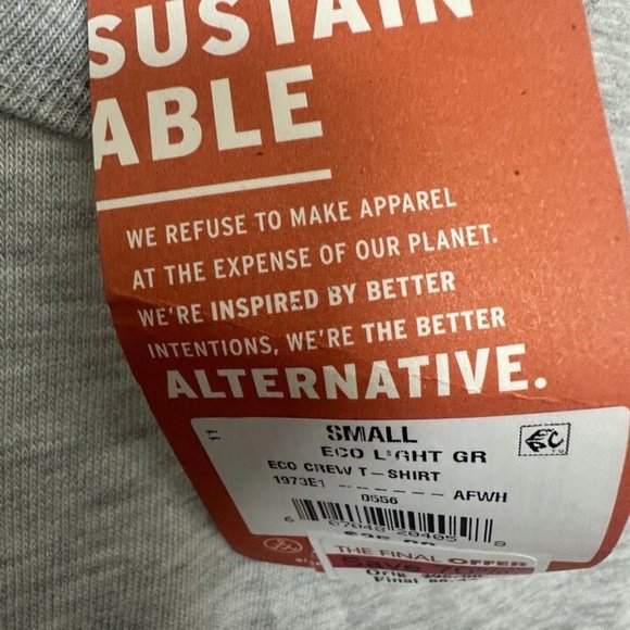 ALTERNATIVE APPAREL INC Mens T shirt small Gray 01170C1 LS GO-TO TEE - Picture 4 of 8